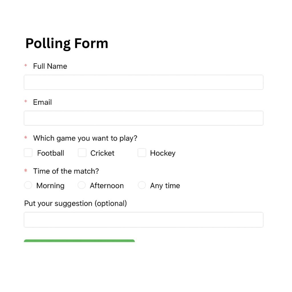 Polling Form