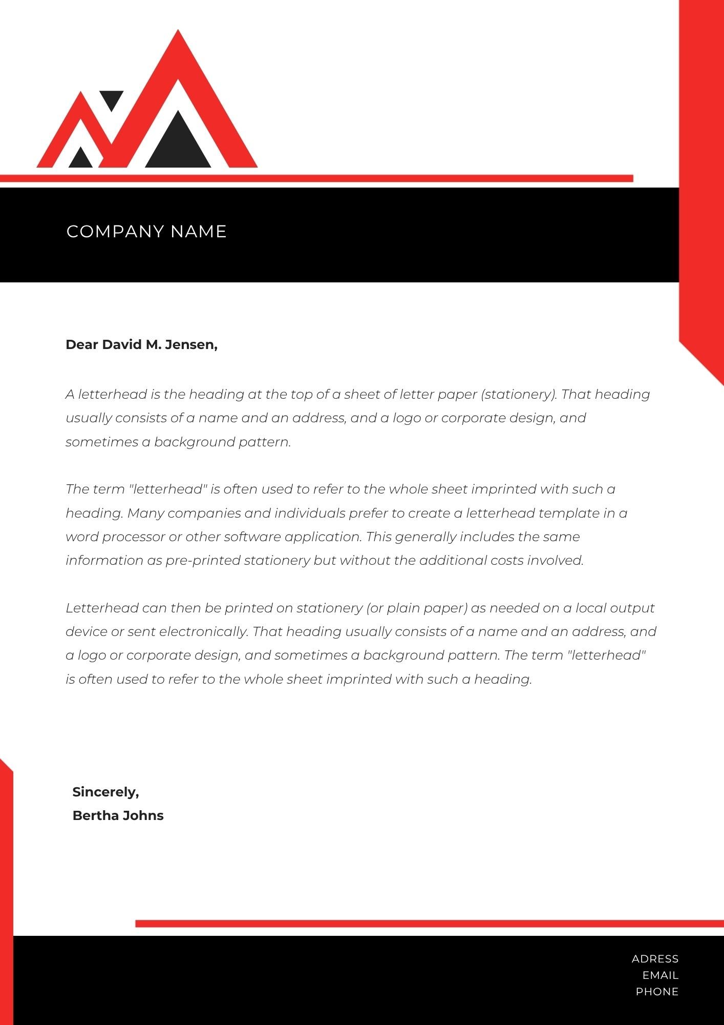 Letterhead Design 001